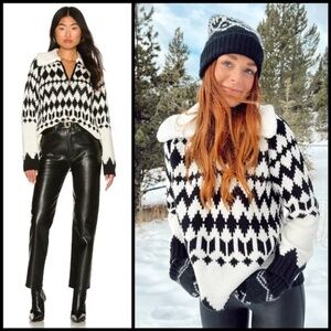 Show Me Your MuMu Black and White Sweater - Size S